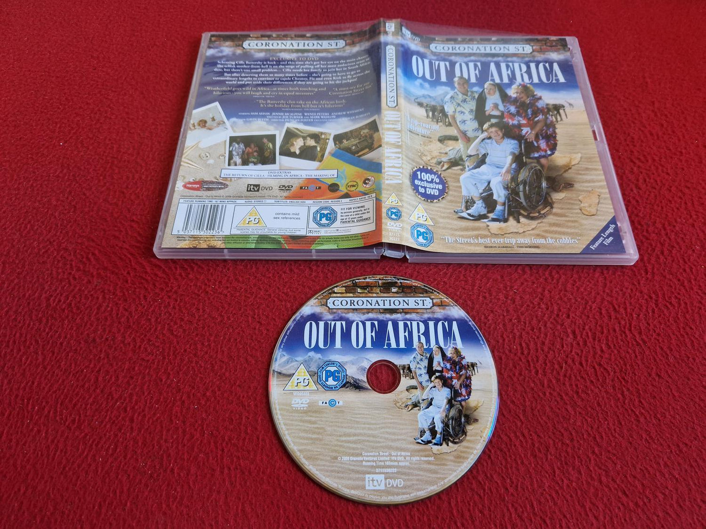 CORONATION STREET OUT OF AFRICA DVD