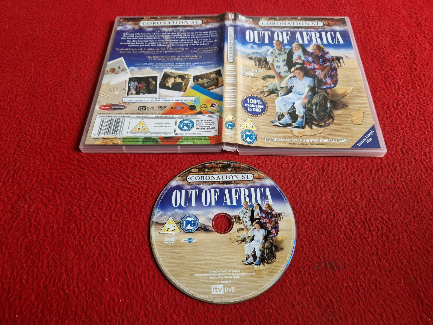 CORONATION STREET OUT OF AFRICA DVD
