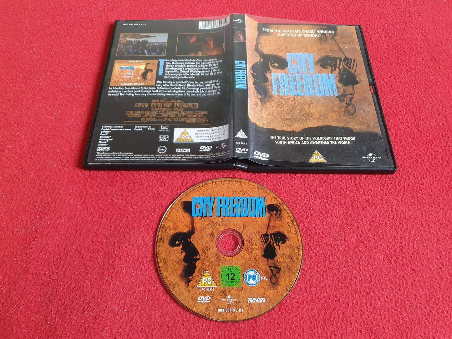 CRY FREEDOM till DVD