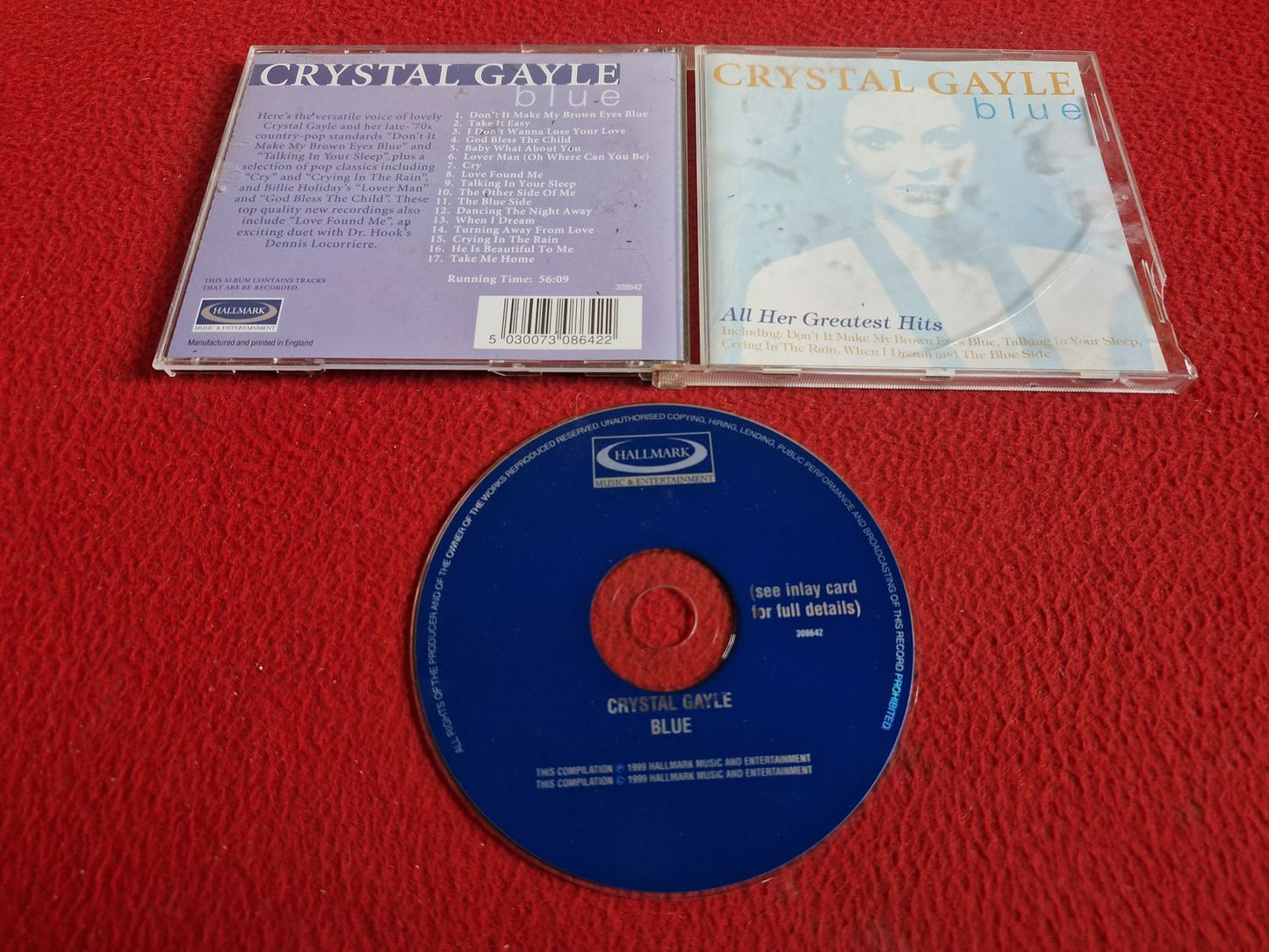 CRYSTAL GAYLE BLUE ALL HER GREATEST HITS CD