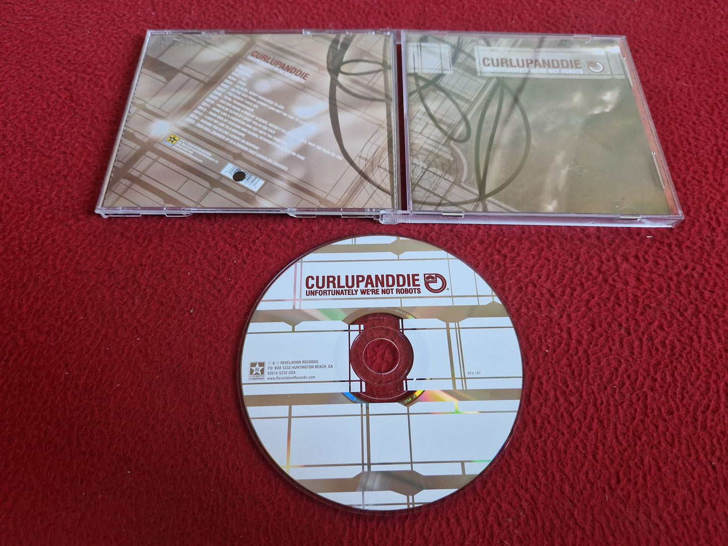 CURLUPANDDIE UNFORTUNATELY WE'RE NOT ROBOTS CD