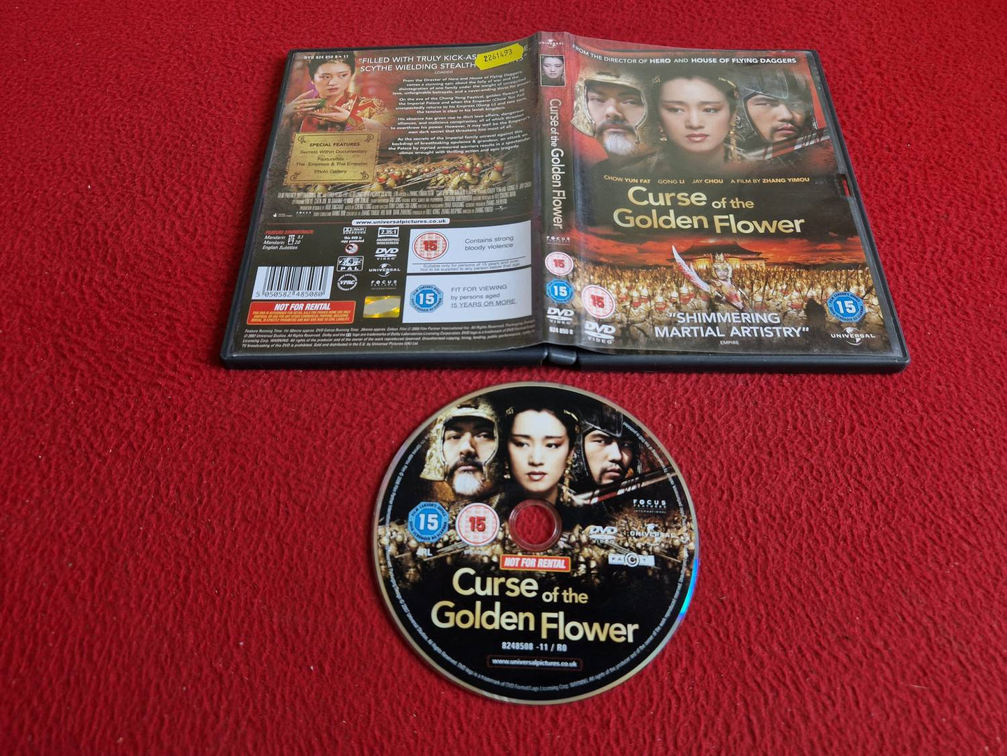 CURSE OF THE GOLDEN FLOWER DVD