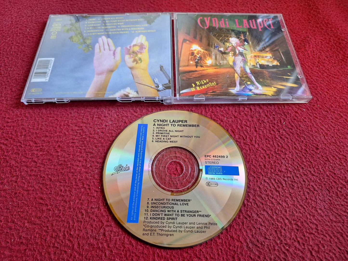 CYNDI LAUPER A NIGHT TO REMEMBER CD