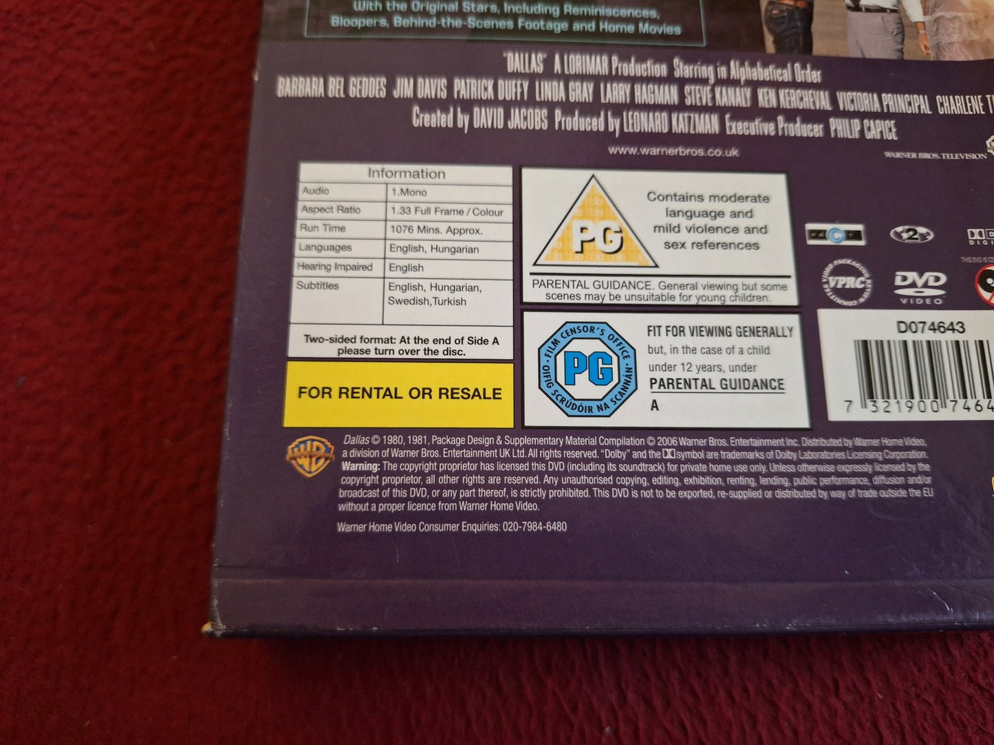 DALLAS SEASON 4 BOX DVD