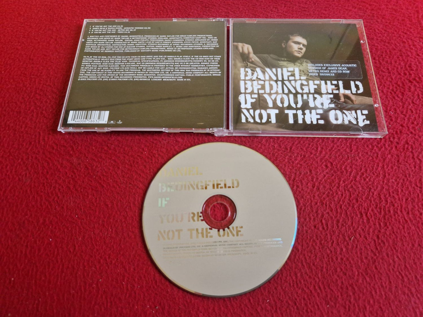 DANIEL BEDINGFIELD IF YOU RE NOT THE ONE CD