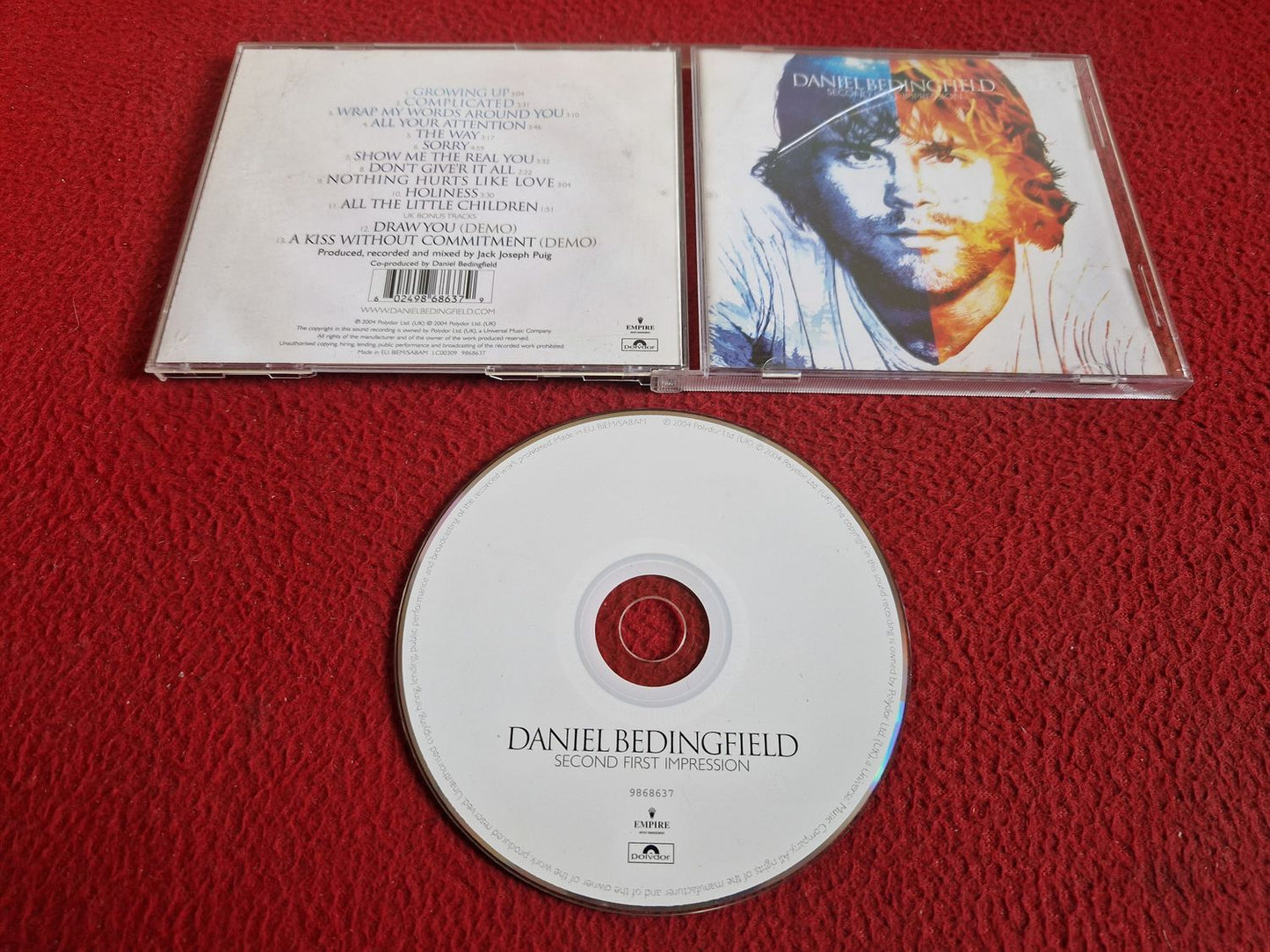DANIEL BEDINGFIELD SECOND FIRST IMPRESSION CD