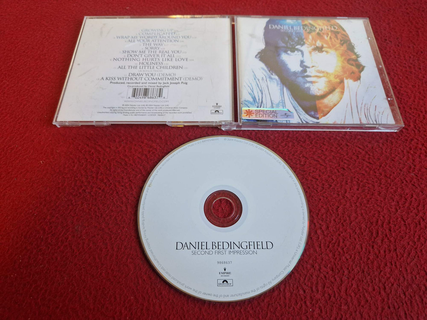 DANIEL BEDINGFIELD SECOND FIRST IMPRESSION CD