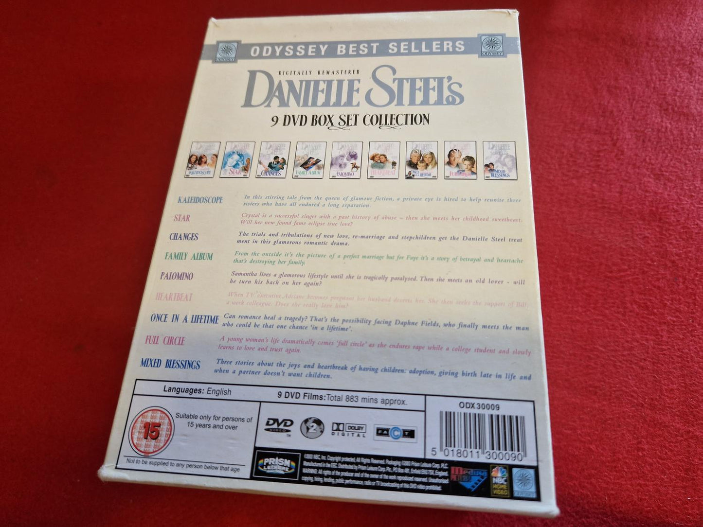 DANIELLE STEEL HEARTBEAT / ONCE IN A LIFETIME / MIXED BLESSING mfl BOX till DVD