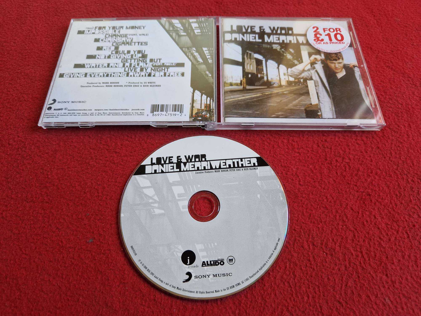DANIEL MERRIWEATHER LOVE & WAR CD