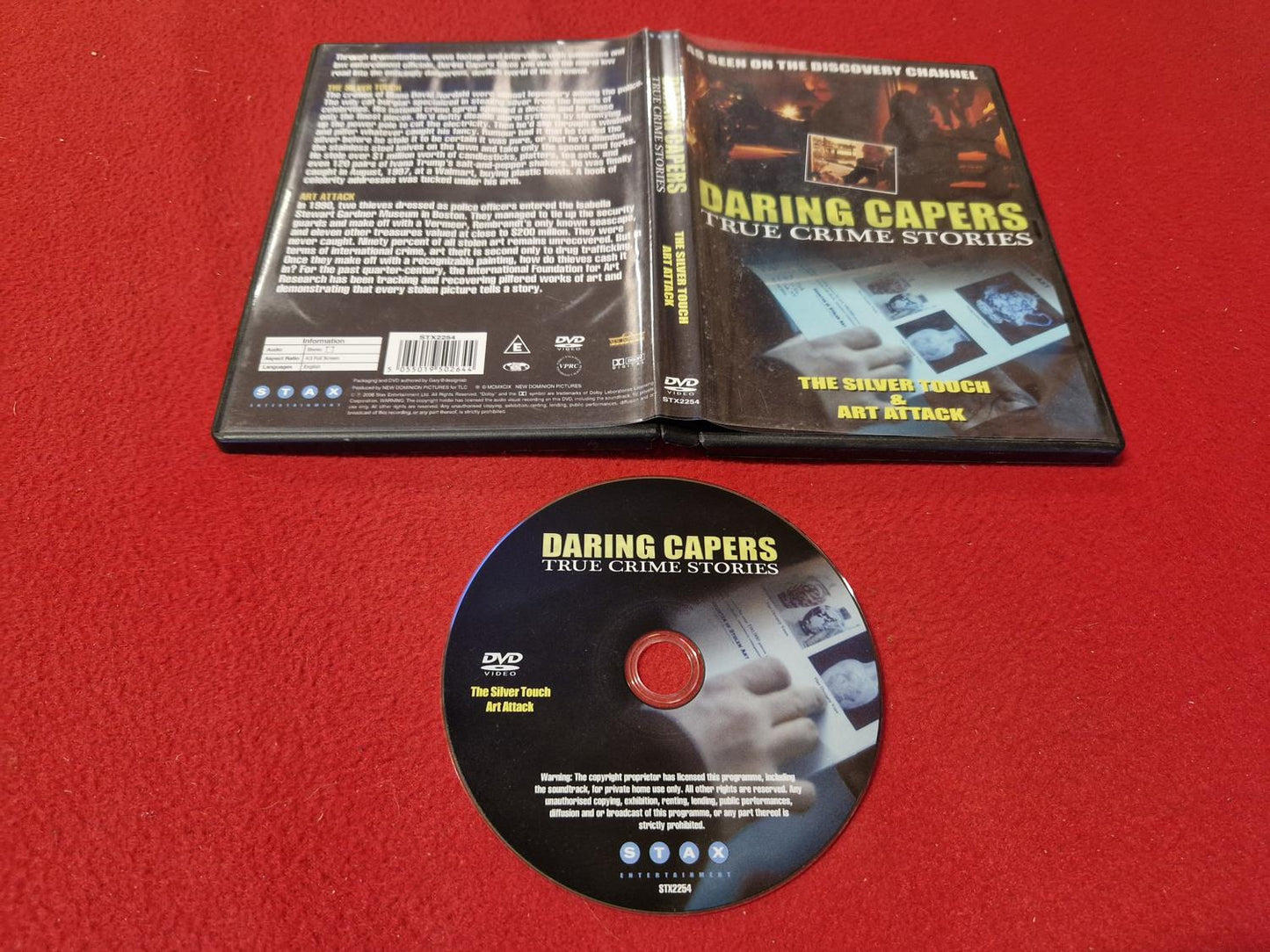 DARING CAPERS TRUE CRIME STORIES THE SILVER TOUCH / ART ATTACK till DVD