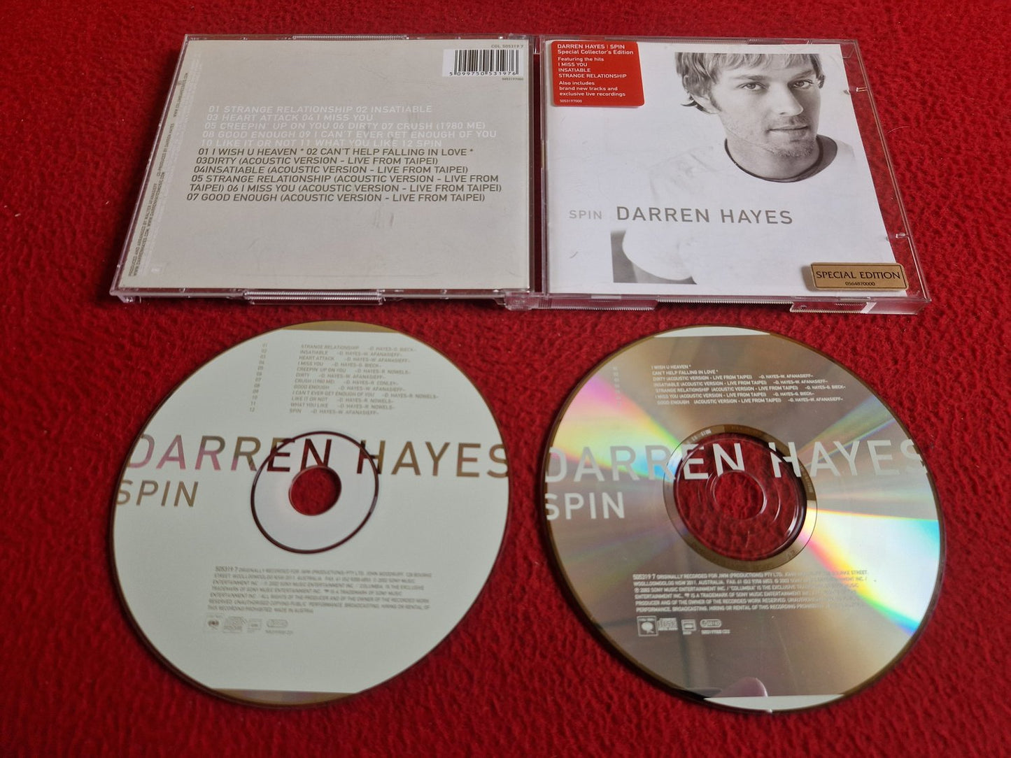 DARREN HAYES SPIN CD