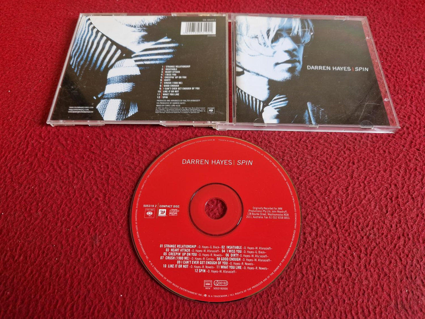DARREN HAYES SPIN CD