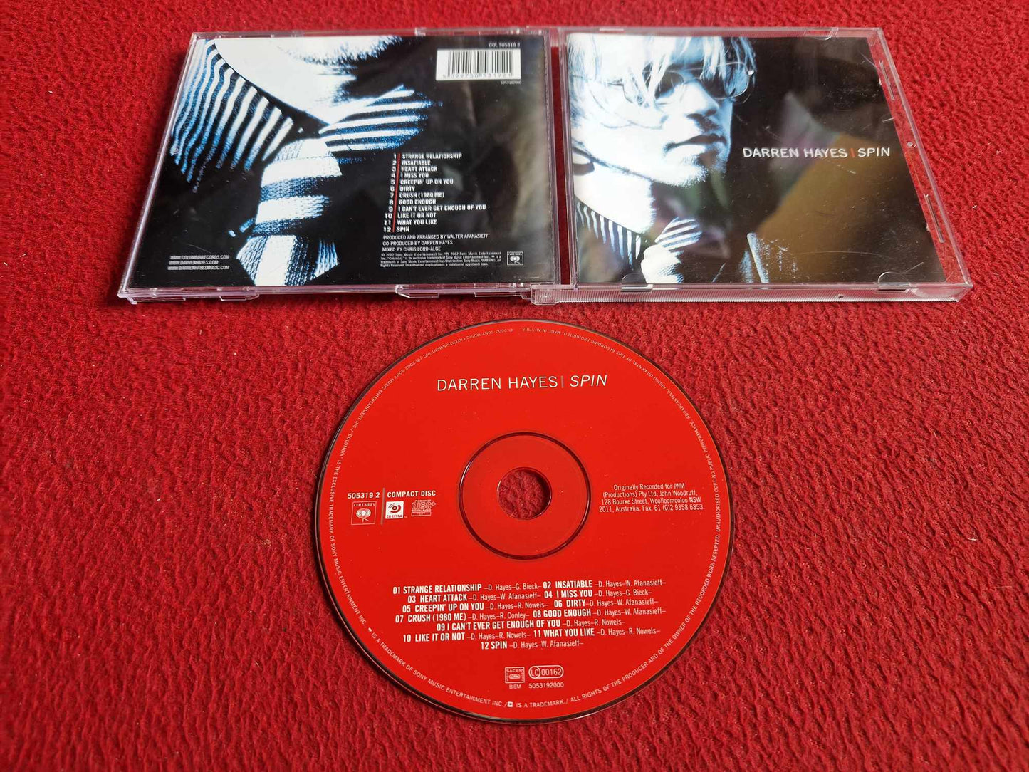 DARREN HAYES SPIN CD