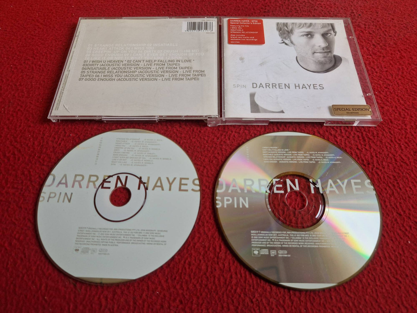 DARREN HAYES SPIN CD