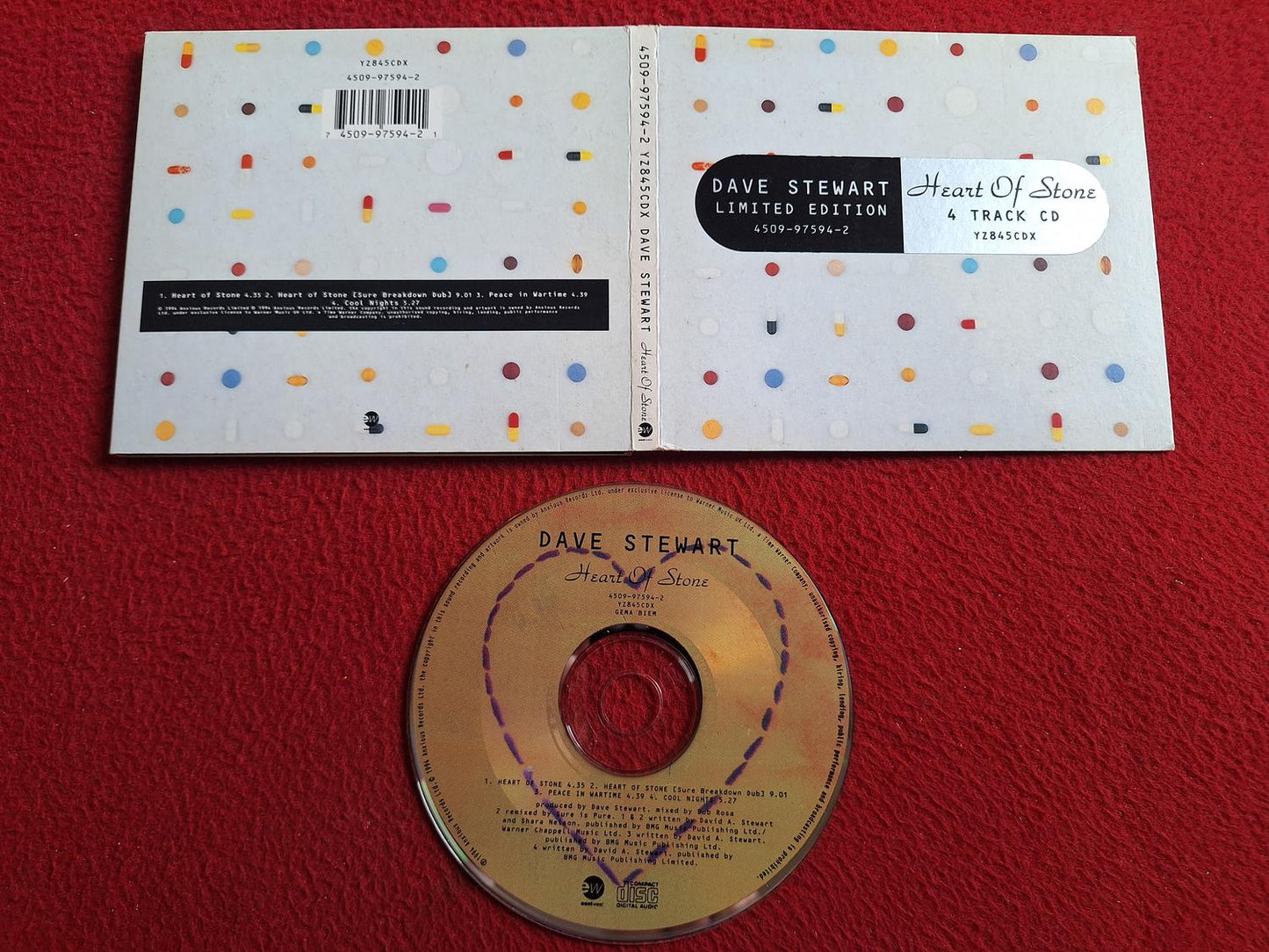 DAVE STEWART HEART OF STONE LIMITED EDITION CD
