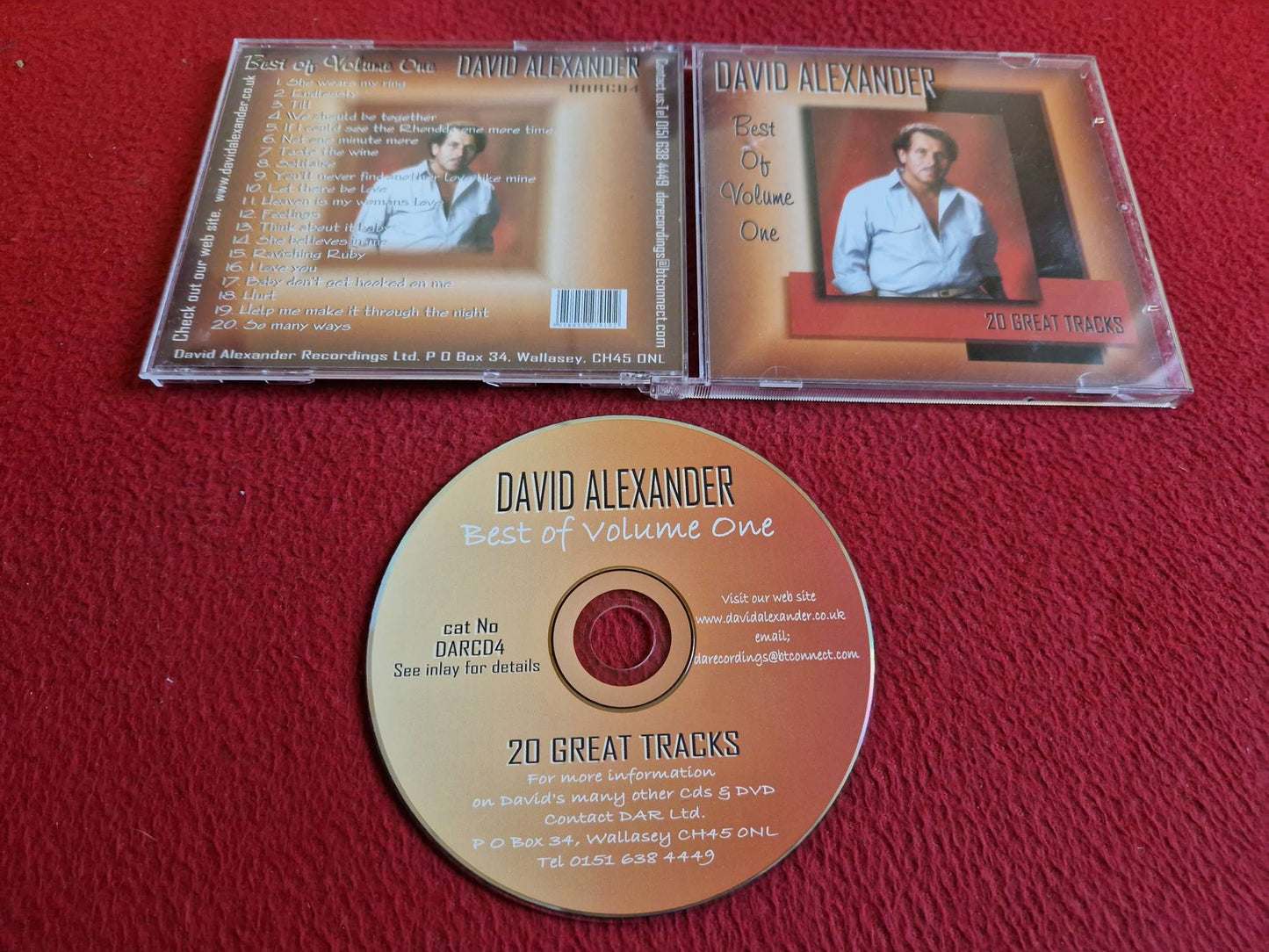 DAVID ALEXANDER BEST OF VOLUME ONE 20 GREAT TRACKS CD