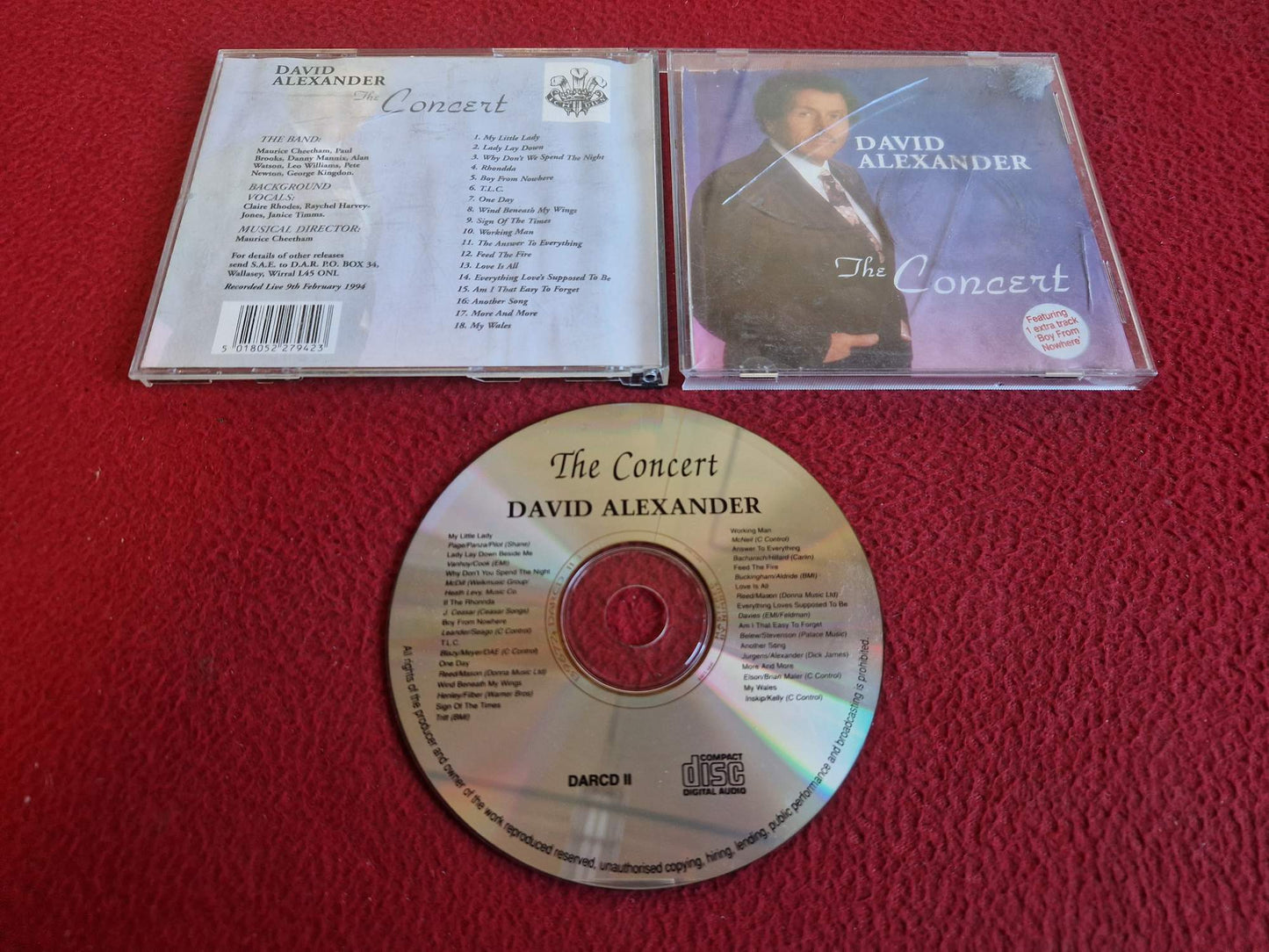 DAVID ALEXANDER THE CONCERT CD