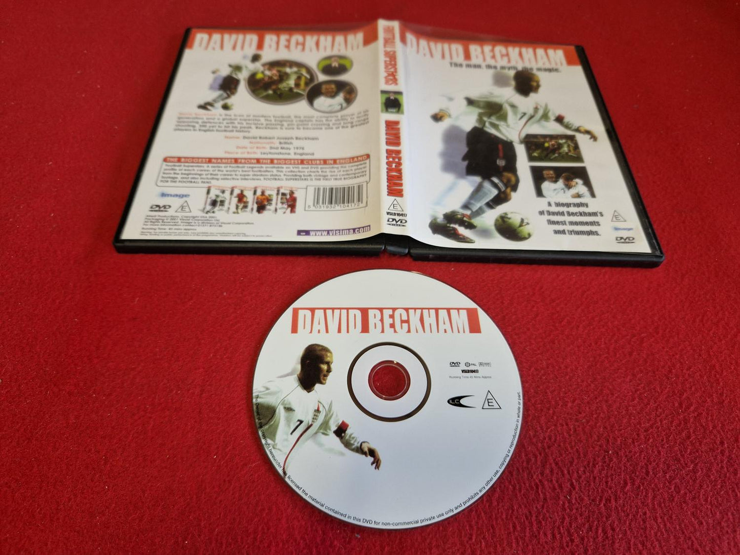 DAVID BECKHAM [ FOOTBALL SUPERSTARS ] till DVD