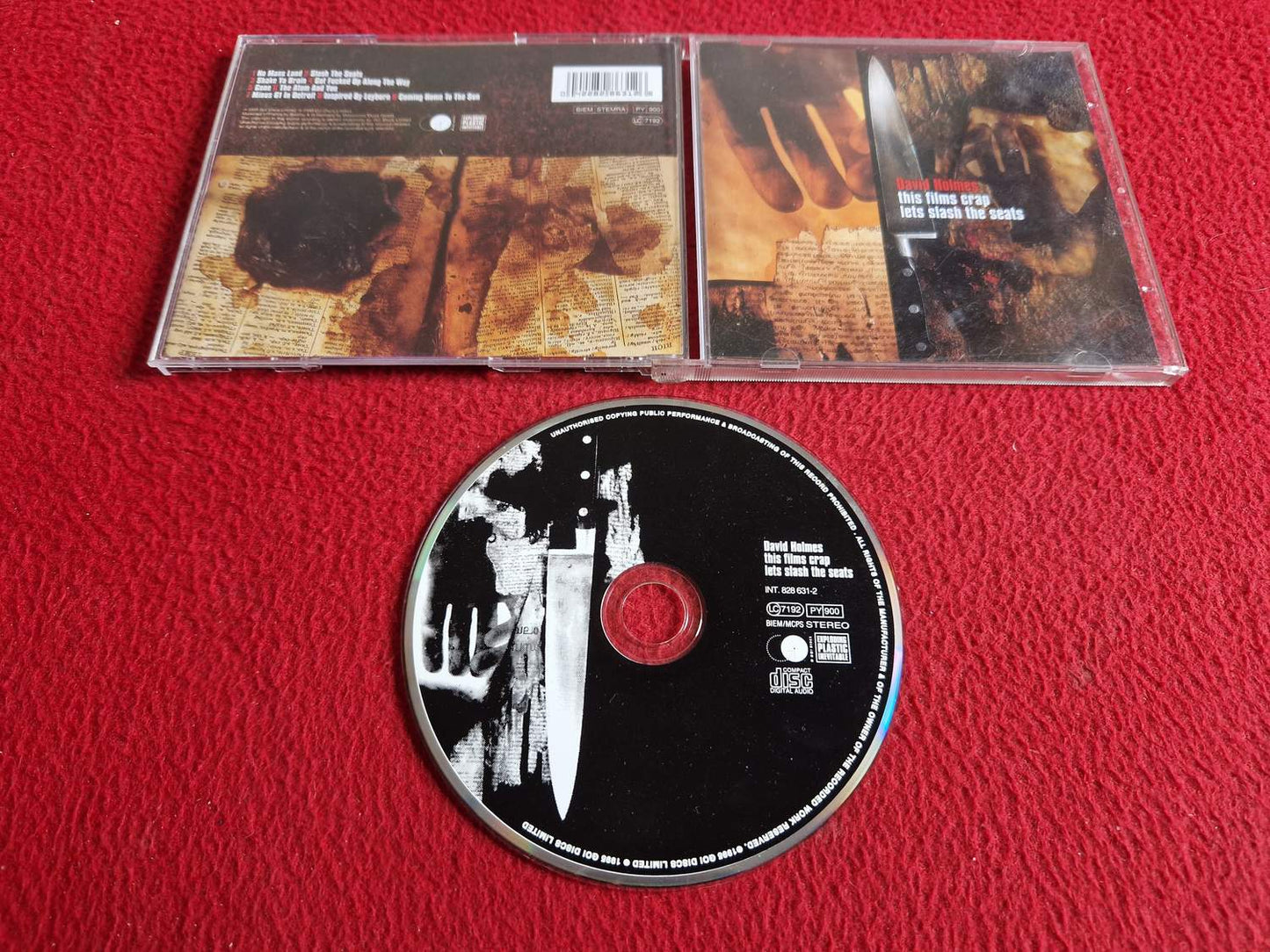 DAVID HOLMES THIS FILMS CRAP LETS SLASH THE SEATS CD