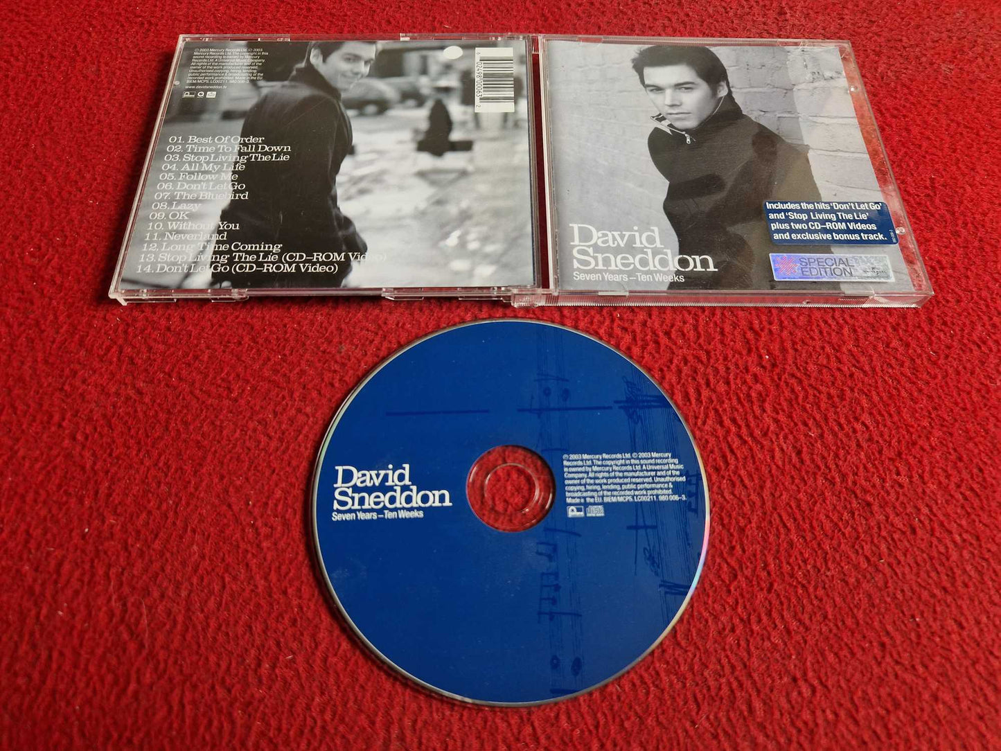 DAVID SNEDDON SEVEN YEARS TEN WEEKS CD