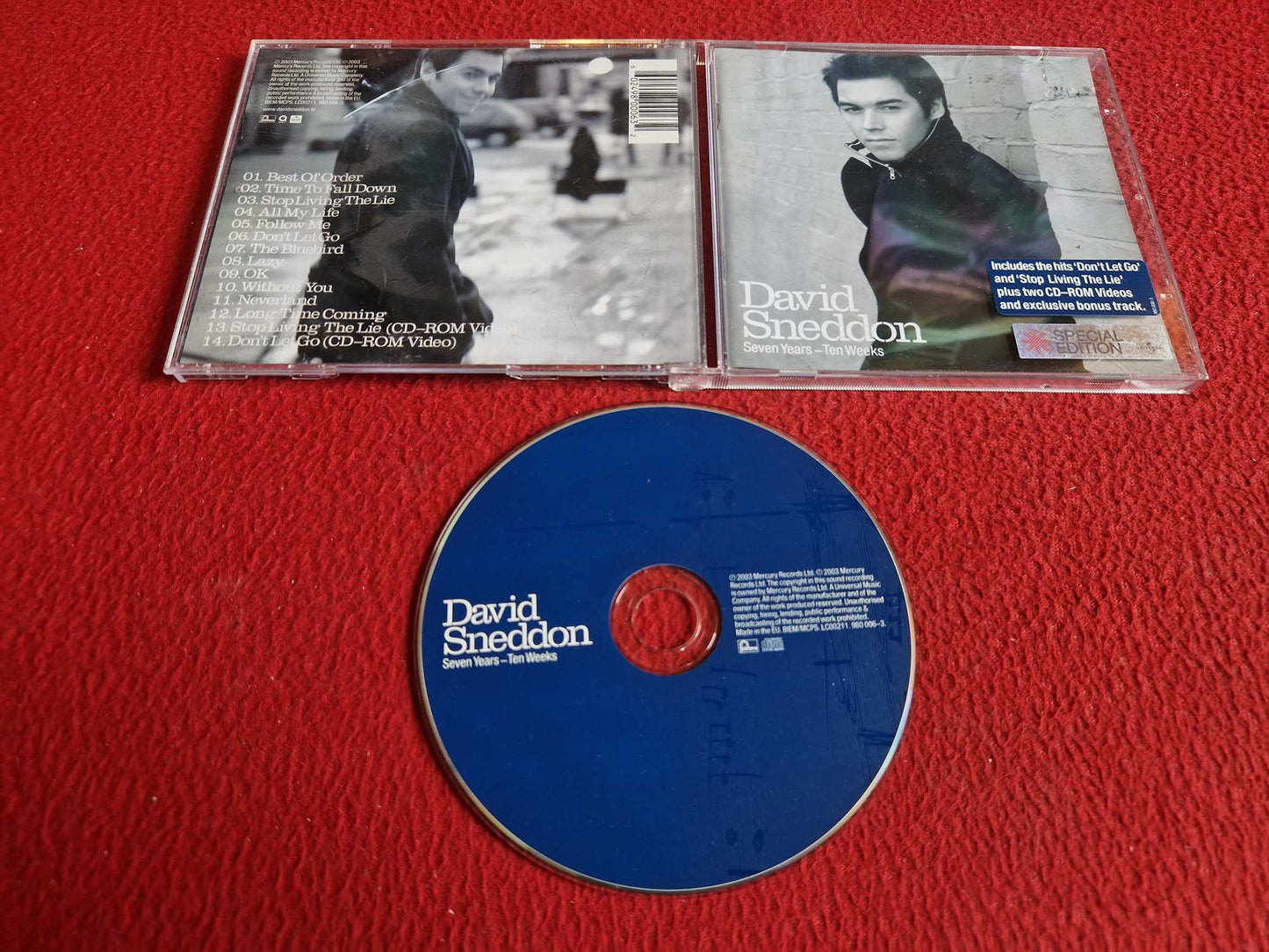 DAVID SNEDDON SEVEN YEARS TEN WEEKS CD