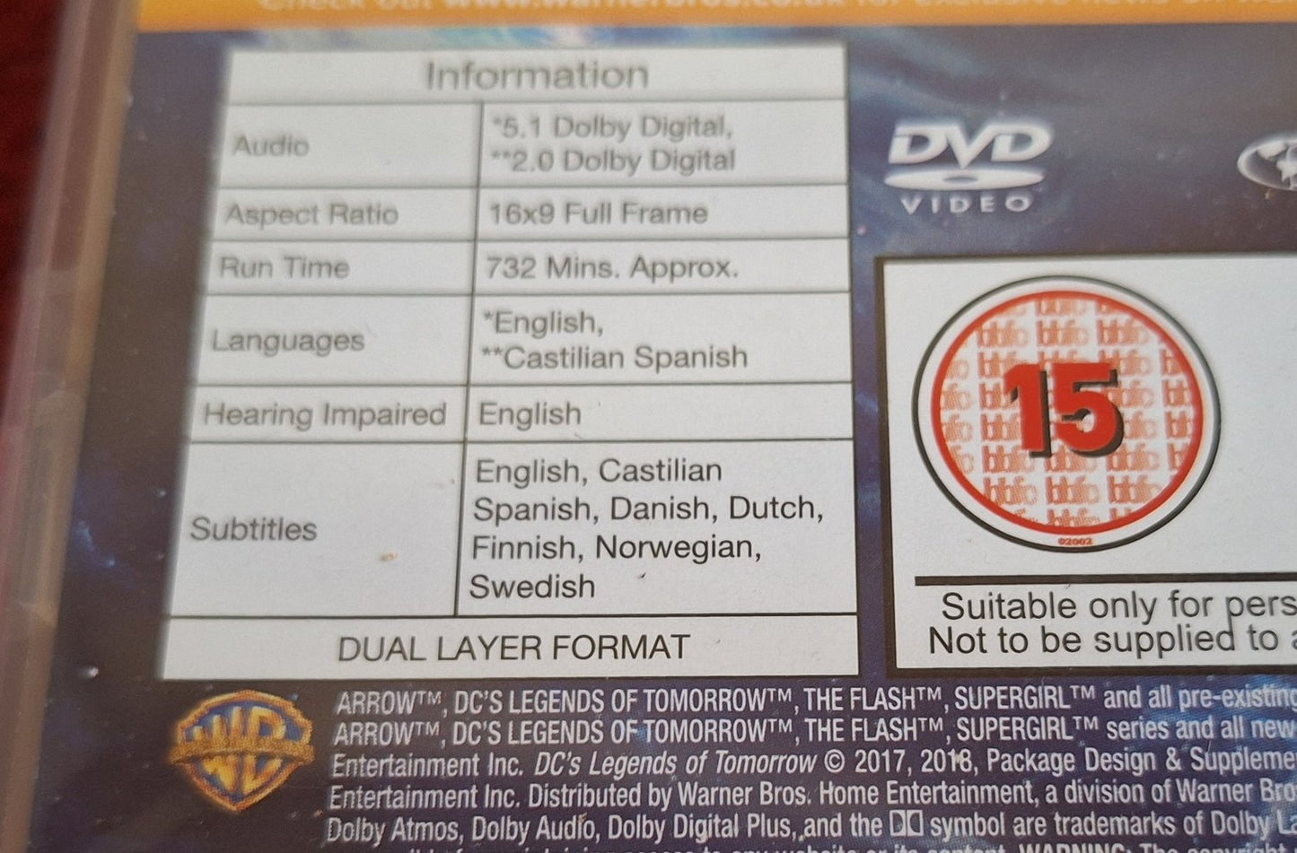 DC'S LEGENDS OF TOMORROW SEASON 3 BOX DVD