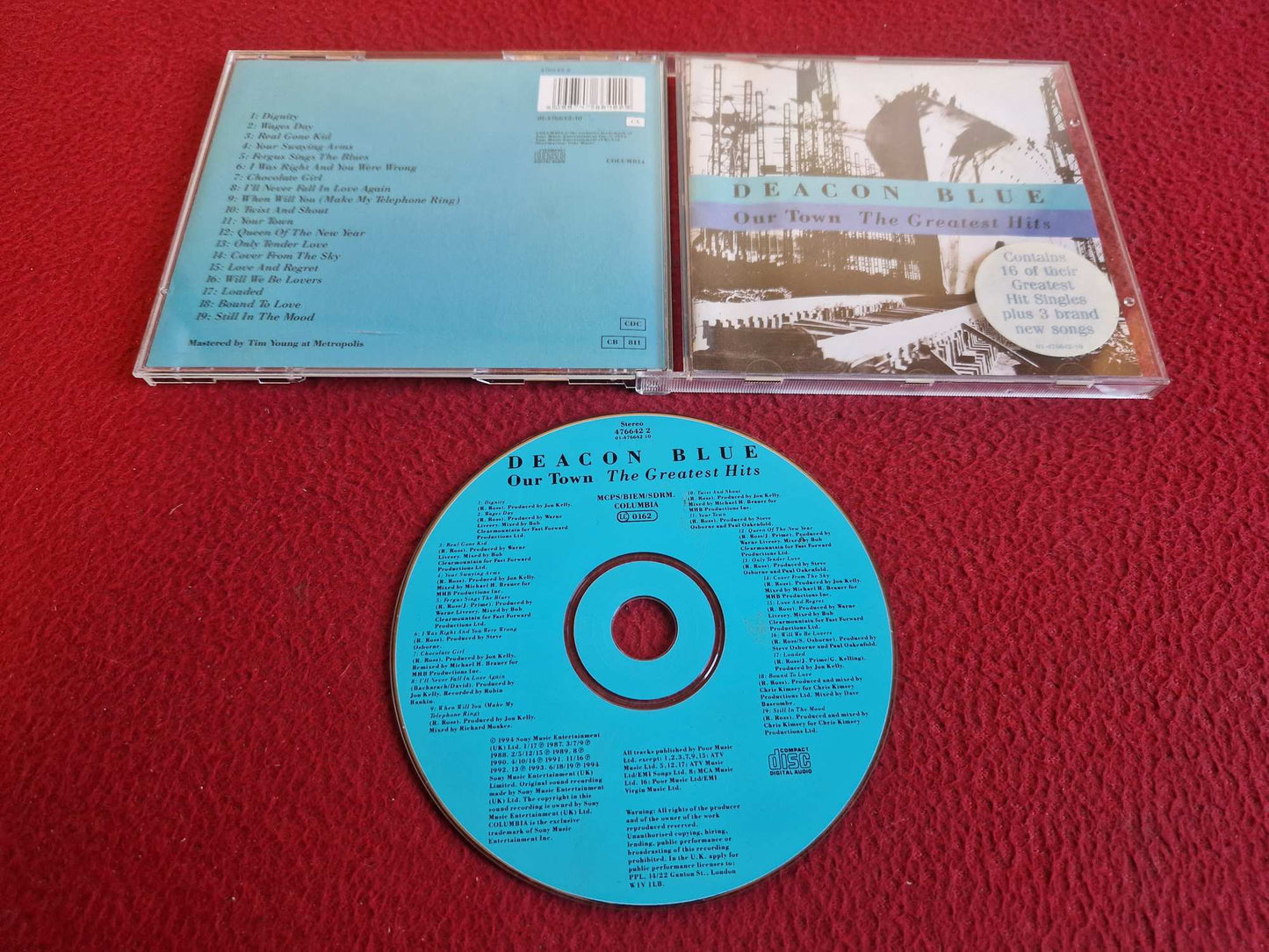 DEACON BLUE OUR TOWN THE GREATEST HITS CD