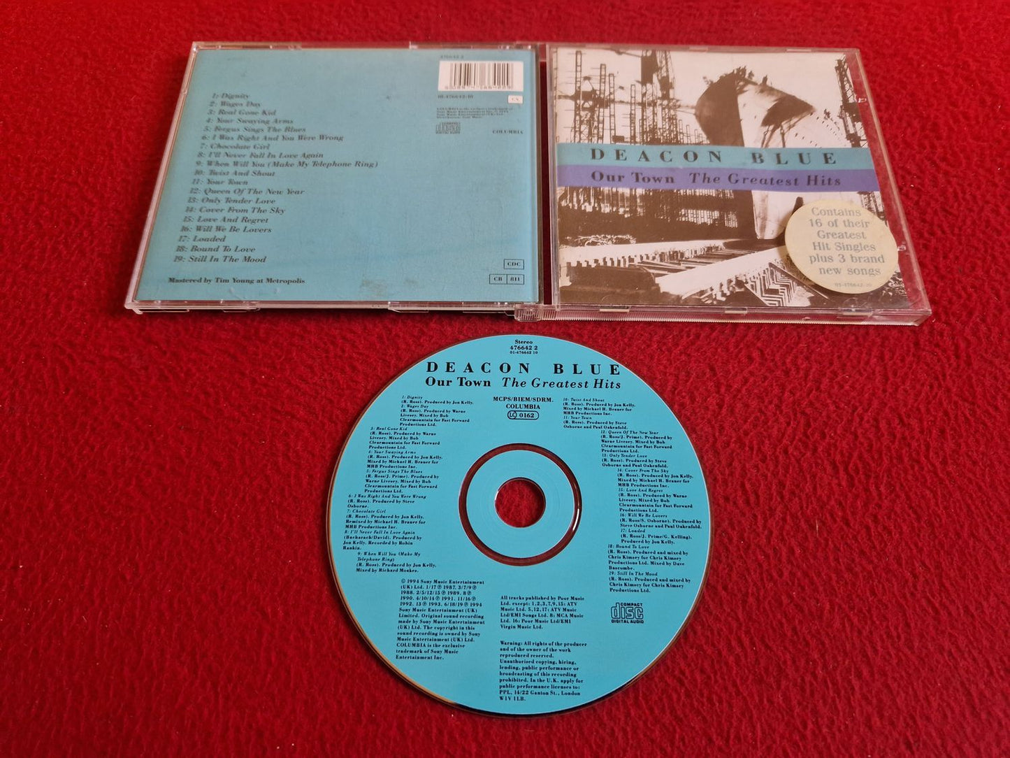 DEACON BLUE OUR TOWN THE GREATEST HITS CD