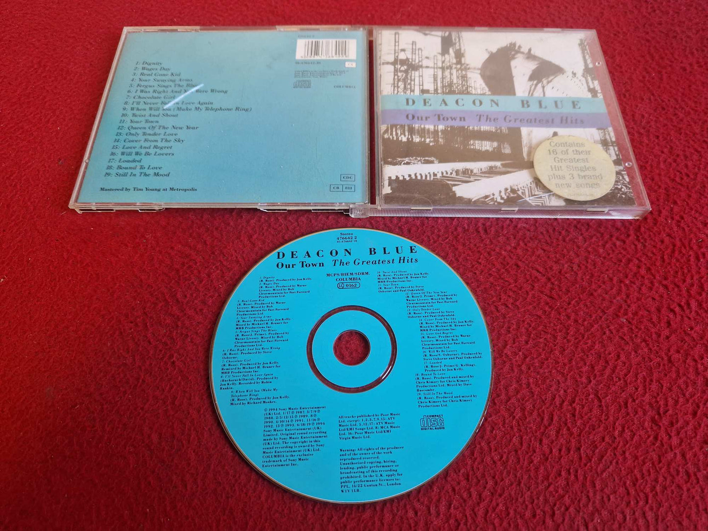 DEACON BLUE OUR TOWN THE GREATEST HITS CD
