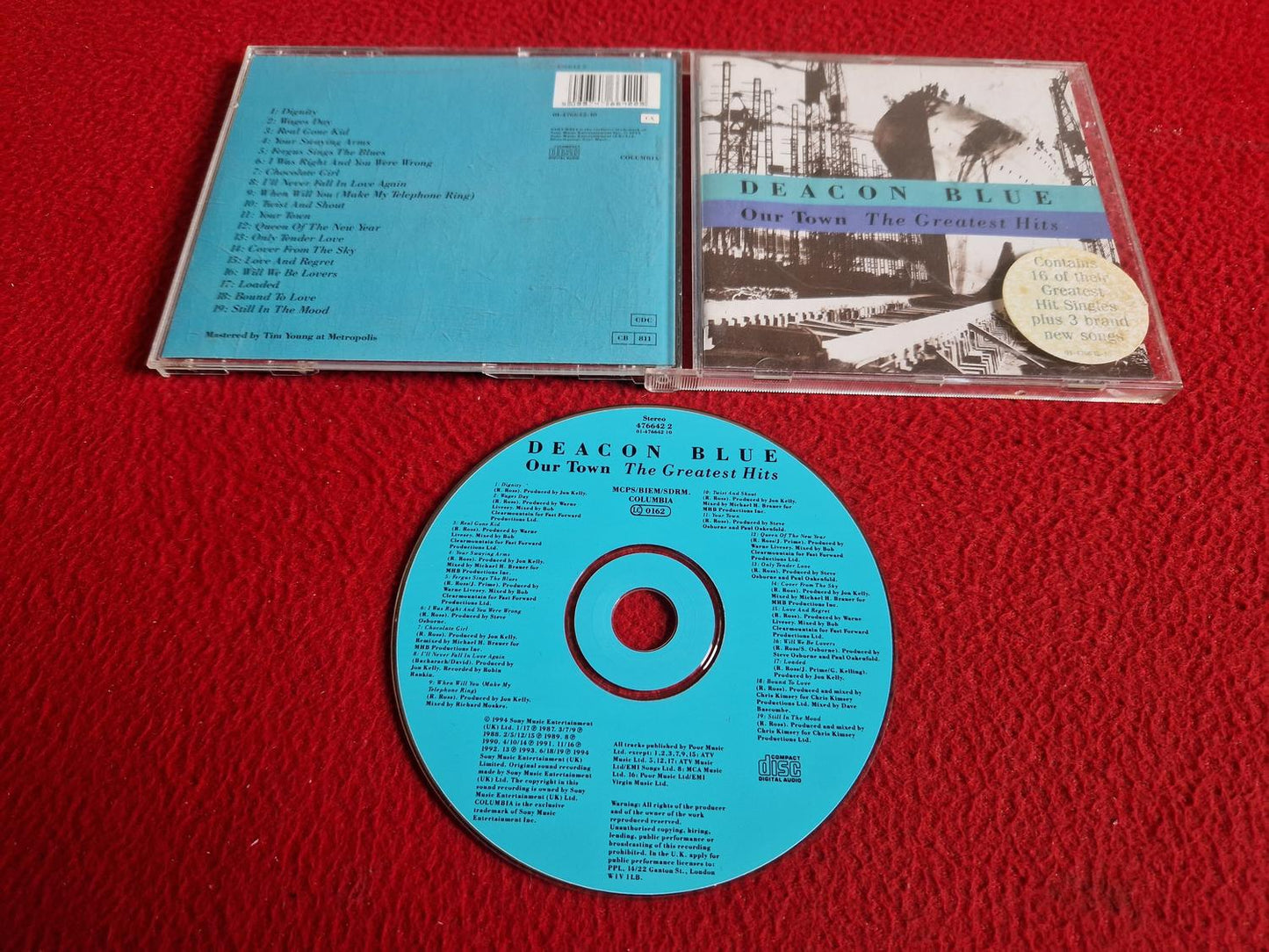 DEACON BLUE OUR TOWN THE GREATEST HITS CD