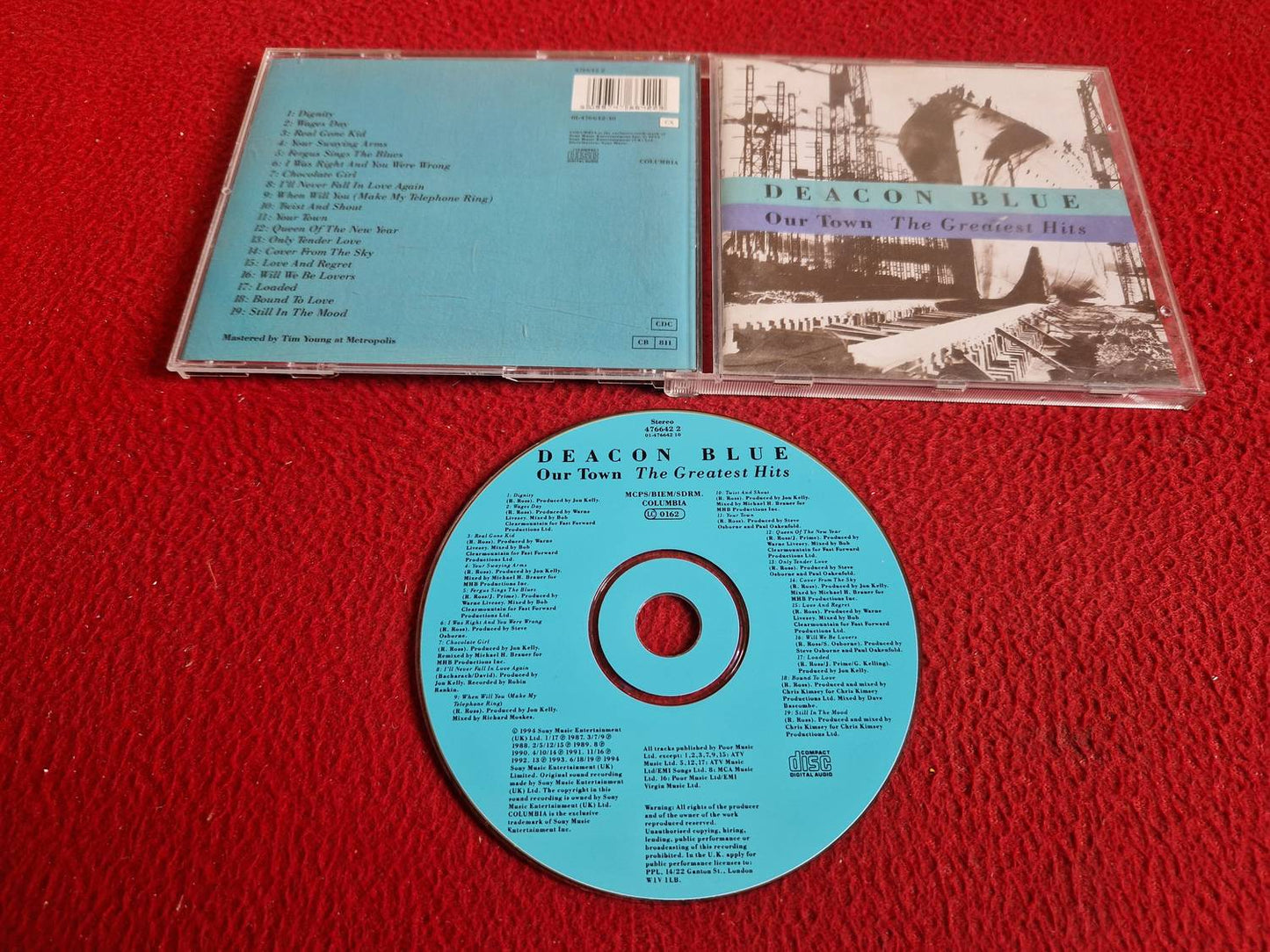 DEACON BLUE OUR TOWN THE GREATEST HITS CD