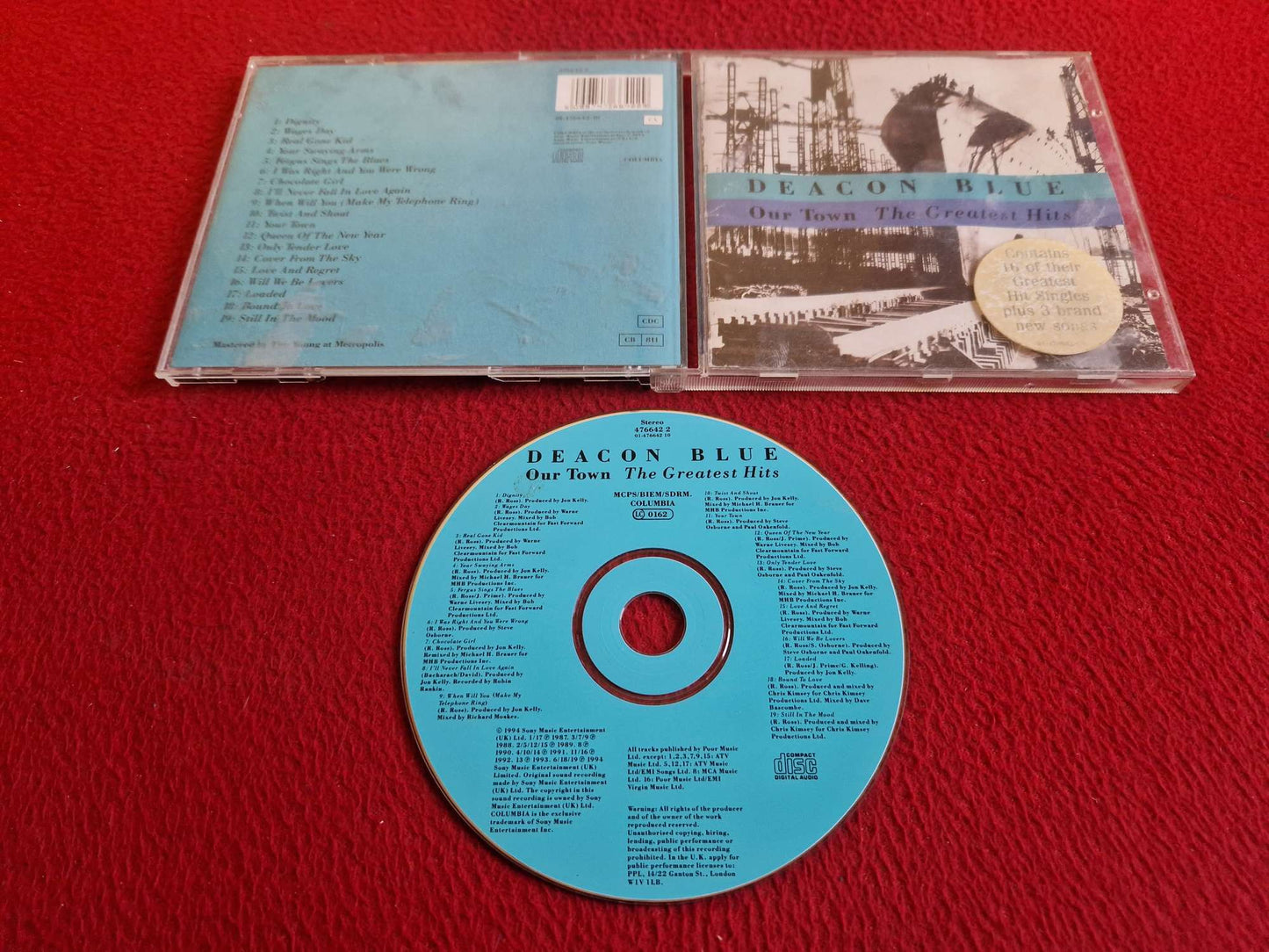 DEACON BLUE OUR TOWN THE GREATEST HITS CD
