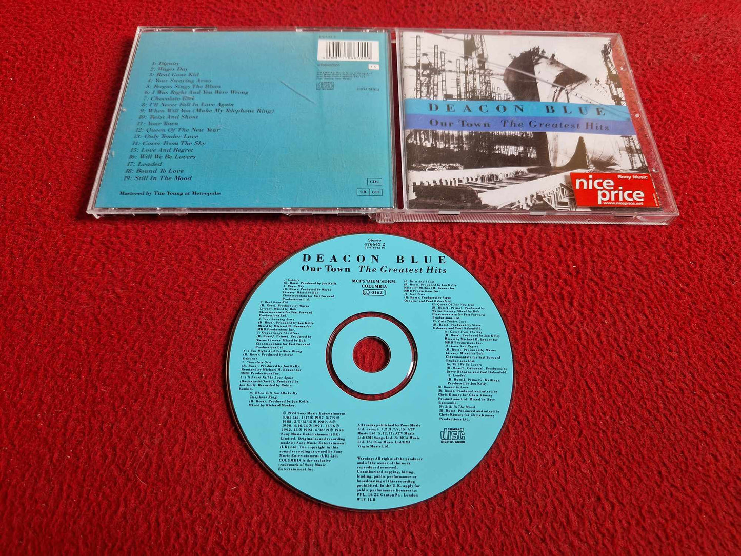 DEACON BLUE OUR TOWN THE GREATEST HITS CD