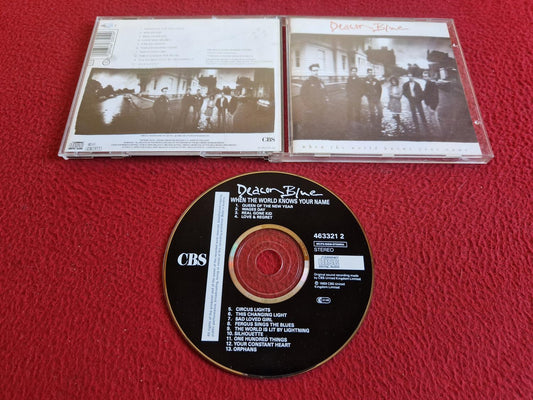 DEACON BLUE WHEN THE WORLD KNOWS YOUR NAME CD