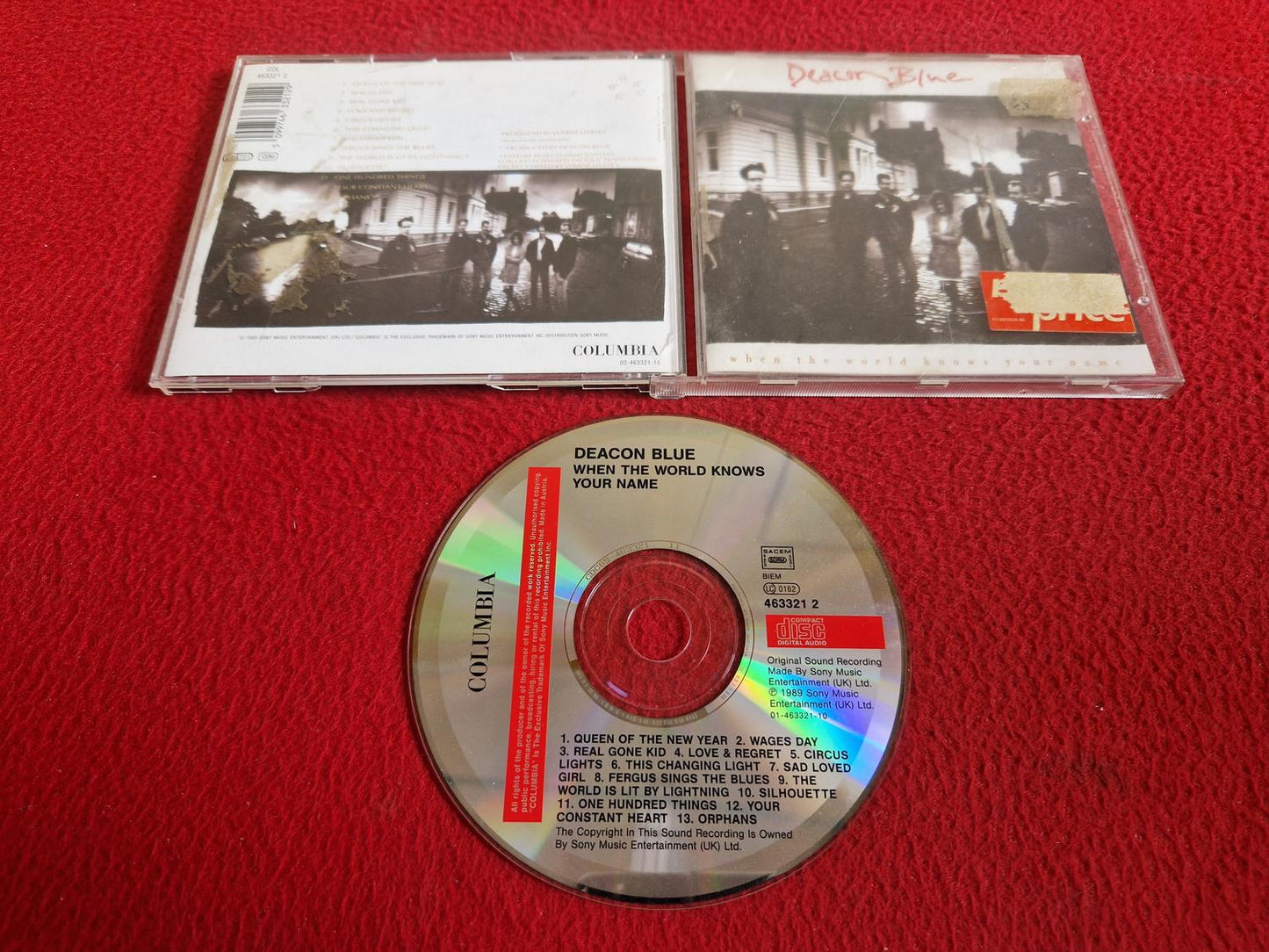 DEACON BLUE WHEN THE WORLD KNOWS YOUR NAME CD