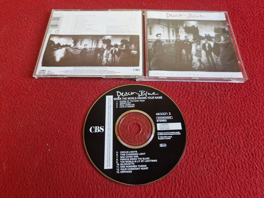 DEACON BLUE WHEN THE WORLD KNOWS YOUR NAME CD