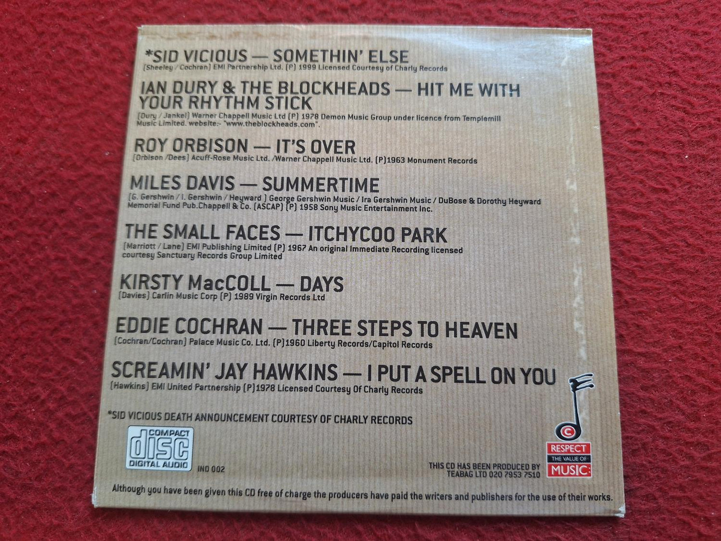 DEAD COOL VOLUME TWO [ THE INDEPENDENT ] CD