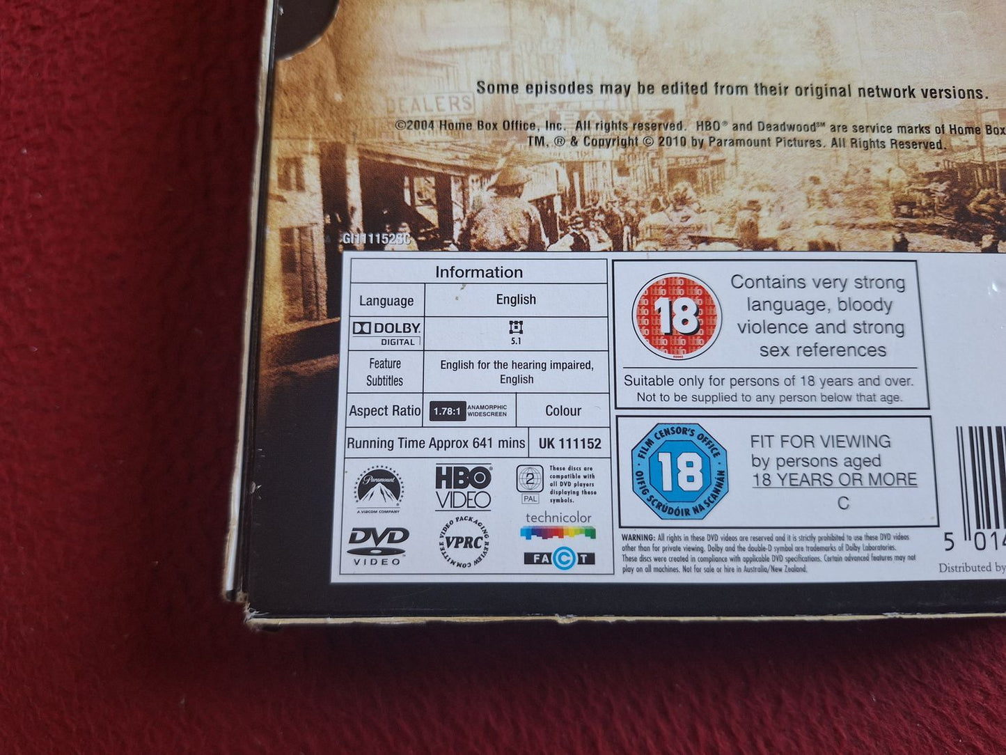 DEADWOOD SEASON 1 BOX DVD