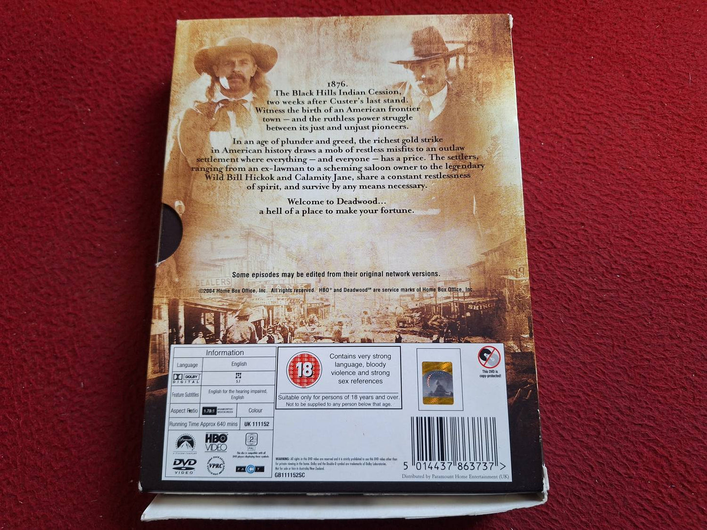 DEADWOOD SEASON 1 BOX DVD
