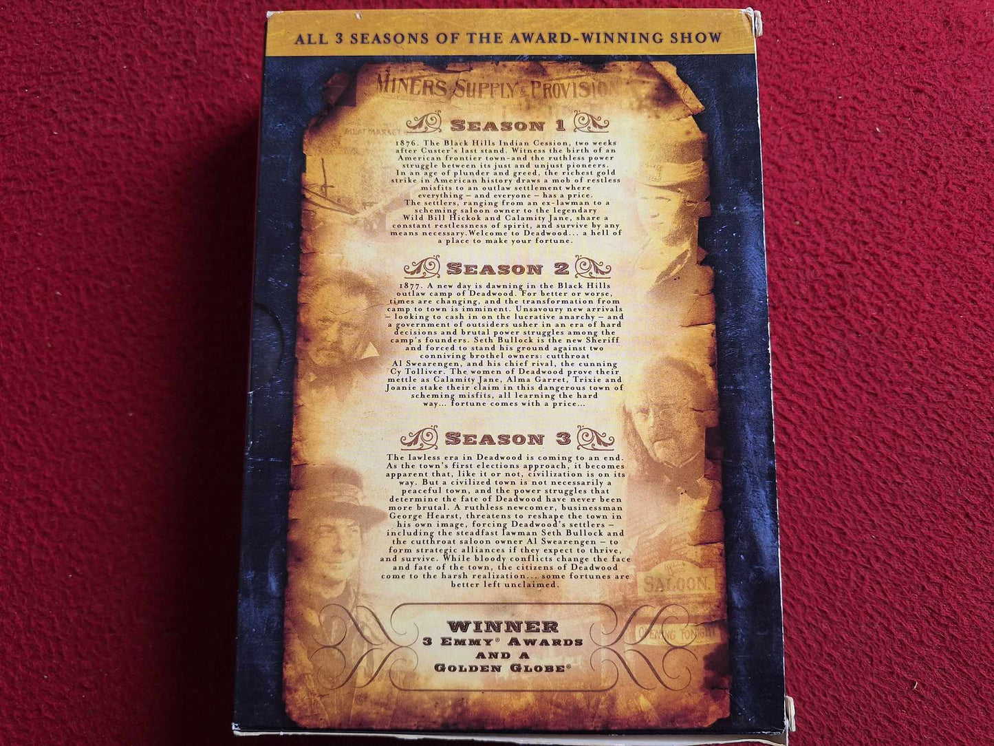 DEADWOOD ULTIMATE COLLECTION SEASONS 1 - 3 BOX DVD