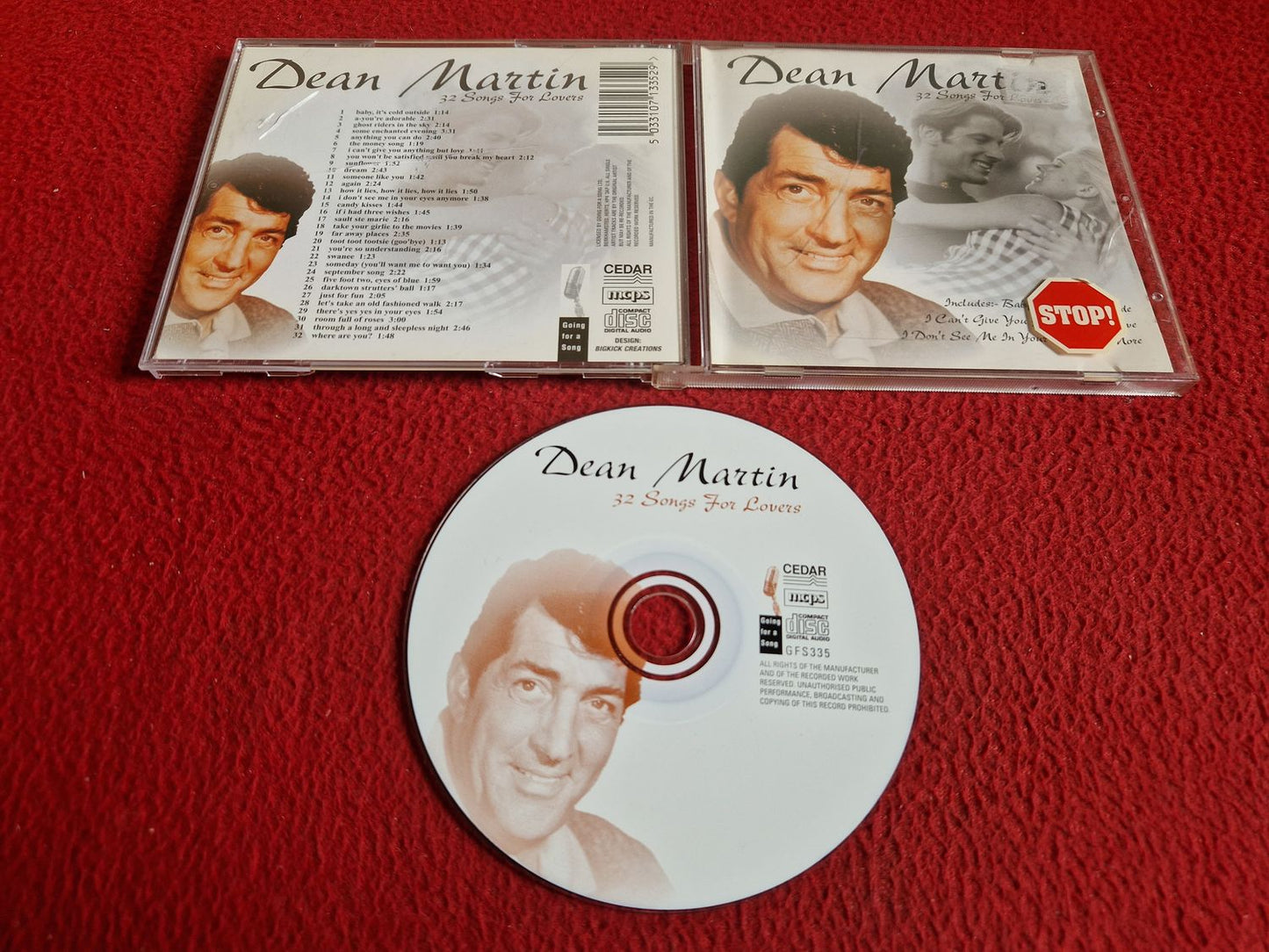 DEAN MARTIN 32 SONGS FOR LOVERS CD