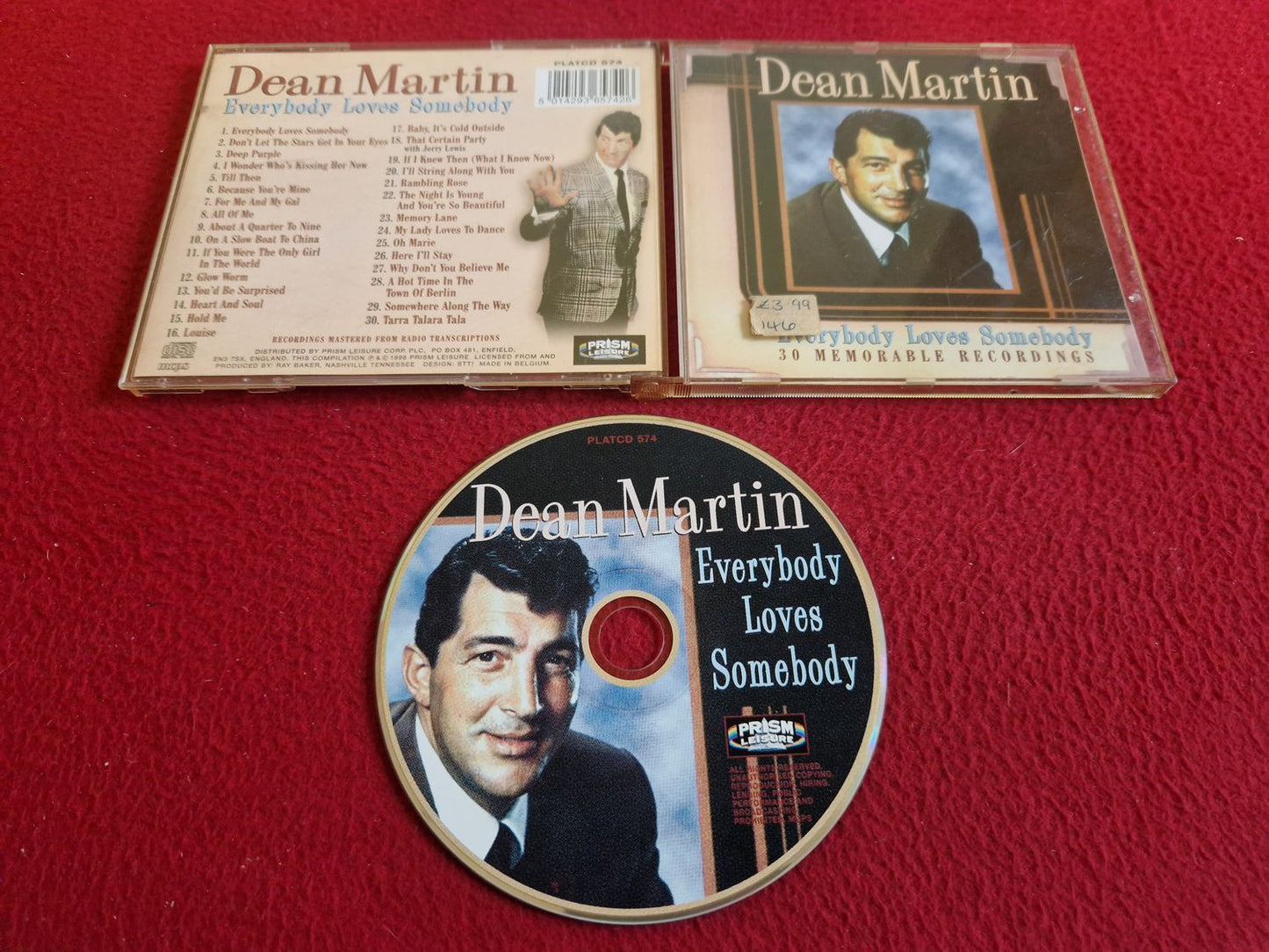 DEAN MARTIN EVERYBODY LOVES SOMEBODY CD