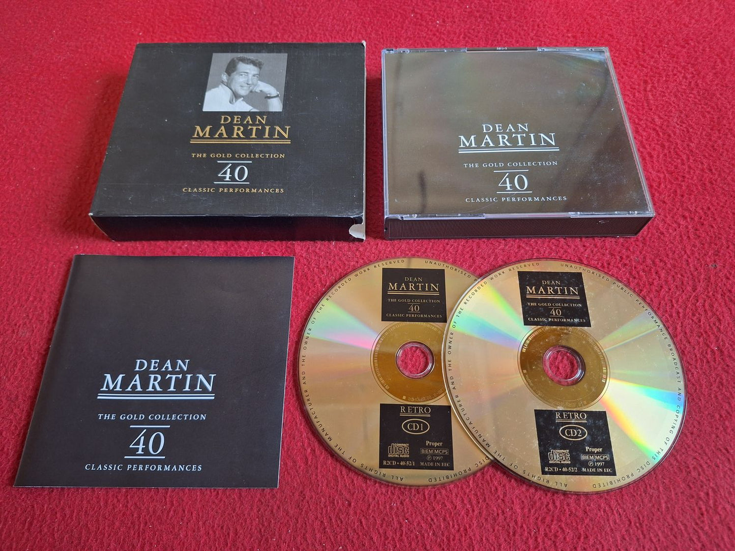 DEAN MARTIN THE GOLD COLLECTION 40 CLASSIC PERFORMANCES CD BOX