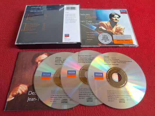 DEBUSSY PRELUDES JEAN-YVES THIBAUDET CD BOX