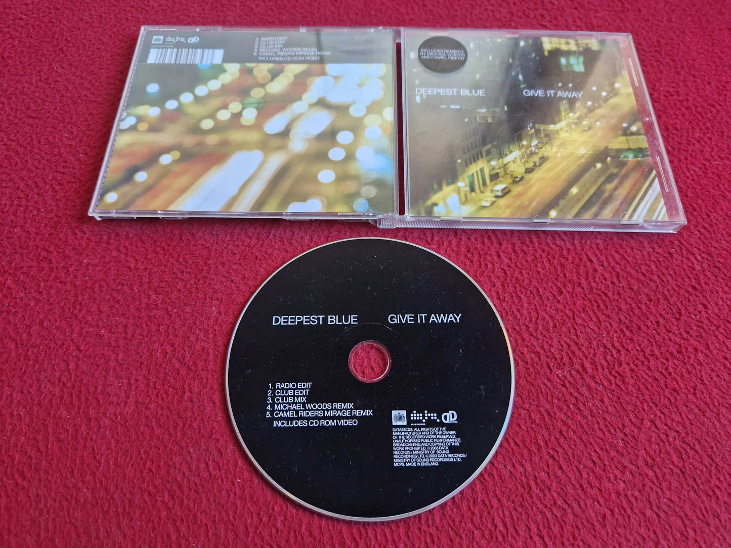 DEEPEST BLUE GIVE IT AWAY CD