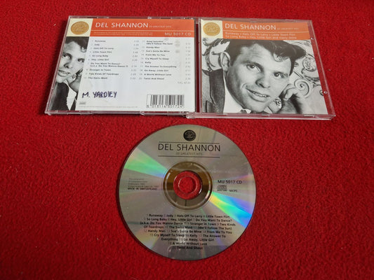 DEL SHANNON 20 GREATEST HITS CD