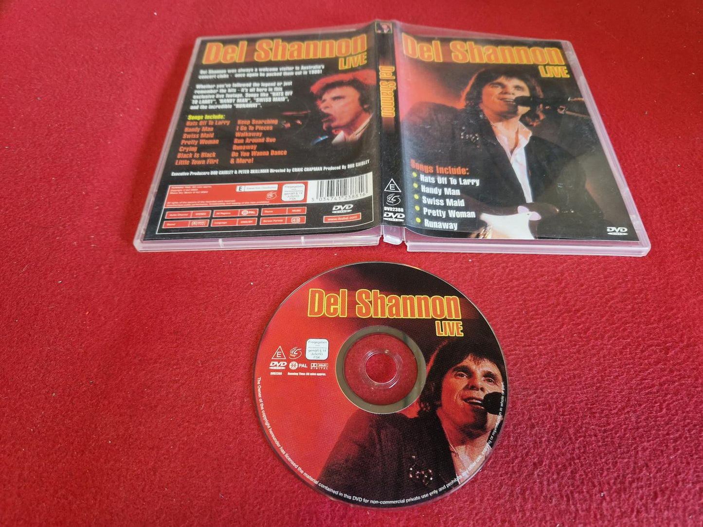 DEL SHANNON [ LIVE ] till DVD