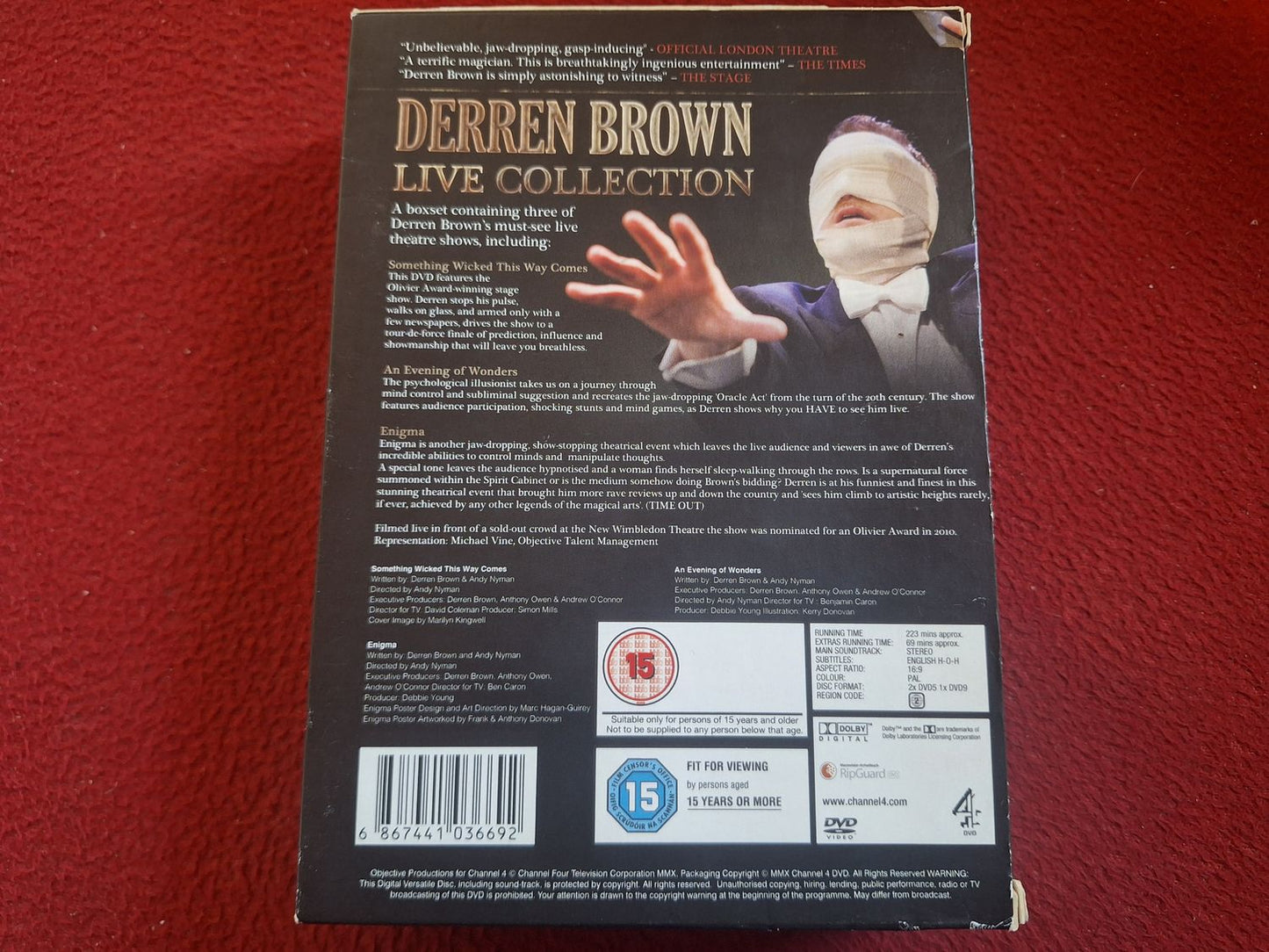 DERREN BROWN LIVE COLLECTION BOX DVD
