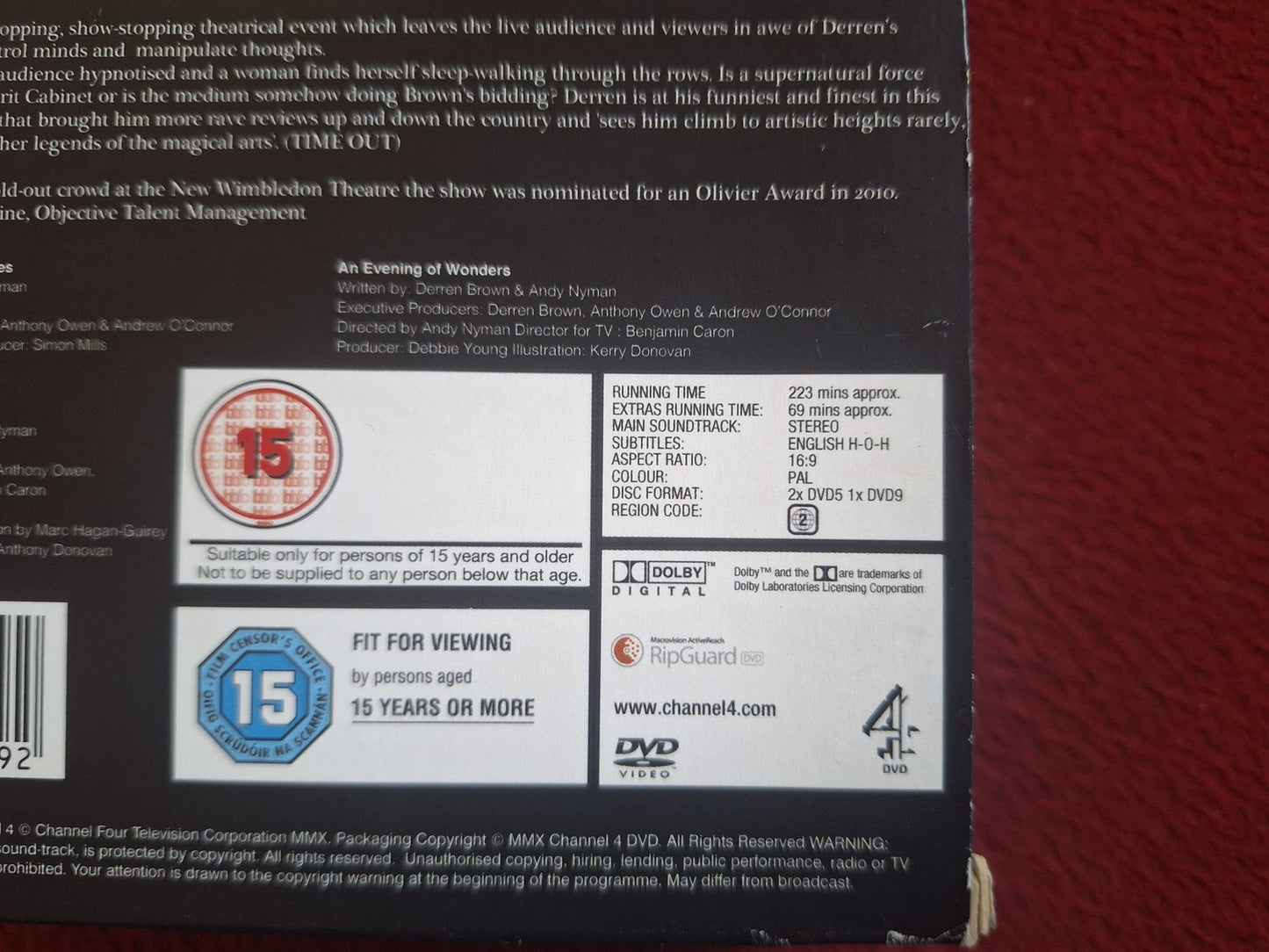 DERREN BROWN LIVE COLLECTION BOX DVD