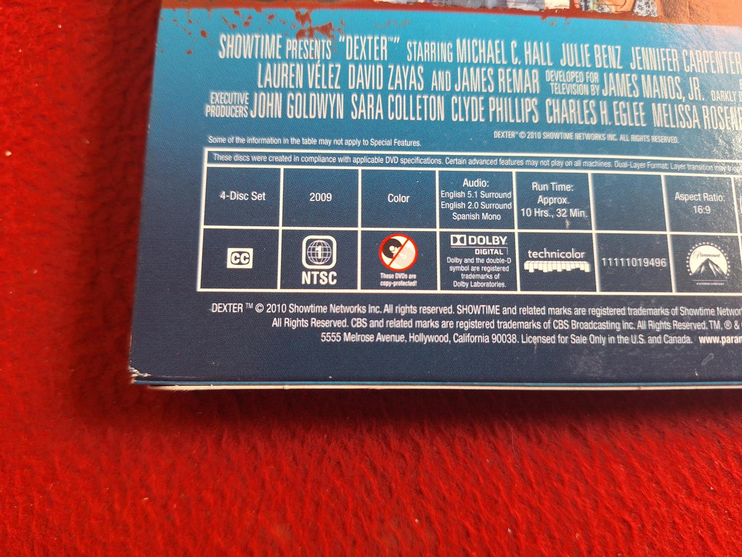 DEXTER SEASON 4 [ REGION 1 / NTSC ] [ ENGELSK TEXT ] BOX DVD